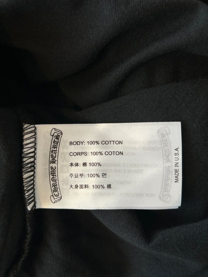 Chrome Hearts Black & Pink Neck Logo Longsleeve T-Shirt