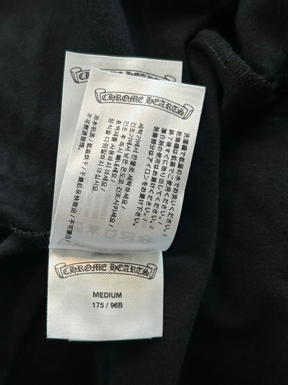 Chrome Hearts Black & Pink Neck Logo Longsleeve T-Shirt