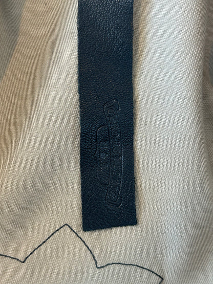 Chrome Hearts Tan & Black Cross Patch Work Dog Jacket