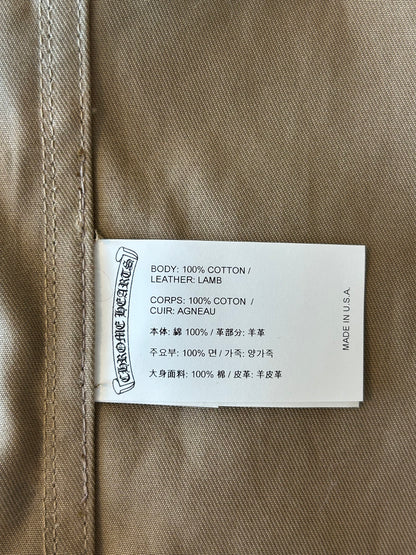 Chrome Hearts Tan & Black Cross Patch Work Dog Jacket