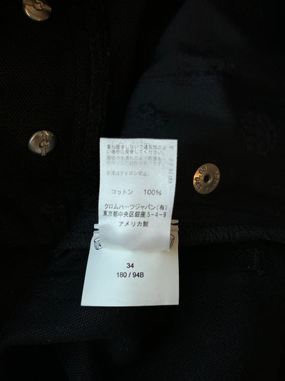 Chrome Hearts Black & Blue Cross Patch Fatigue Pants