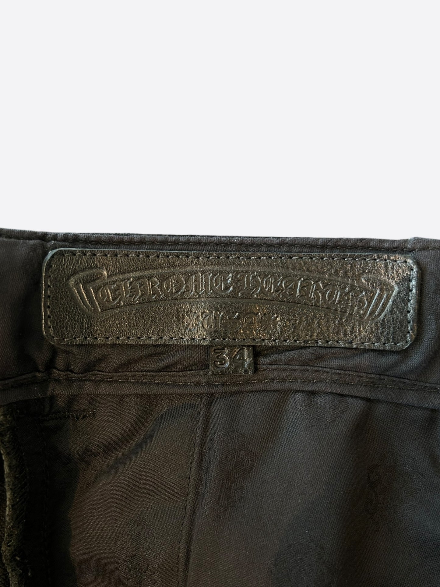 Chrome Hearts Black & Blue Cross Patch Fatigue Pants