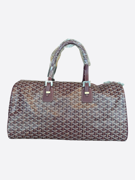 Goyard Burgundy Boston 50 Duffel Bag