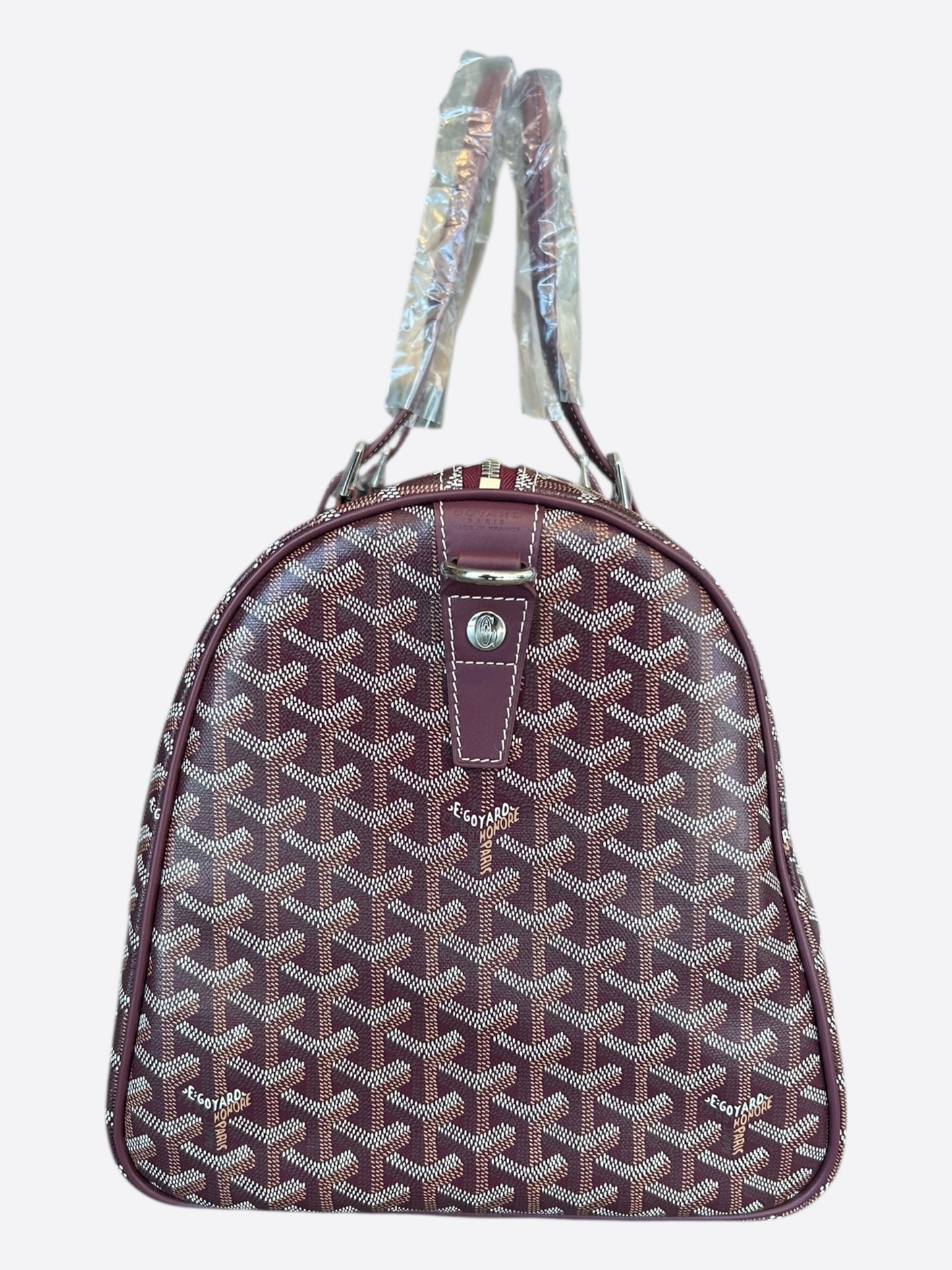 Goyard Burgundy Boston 50 Duffel Bag