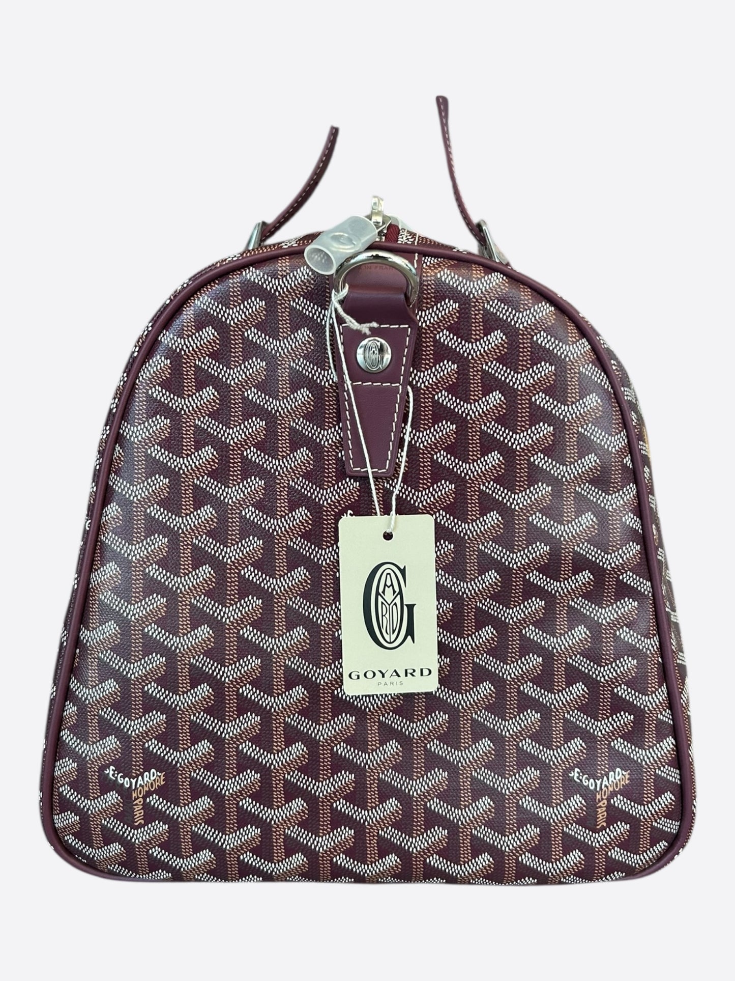 Goyard Burgundy Boston 50 Duffel Bag