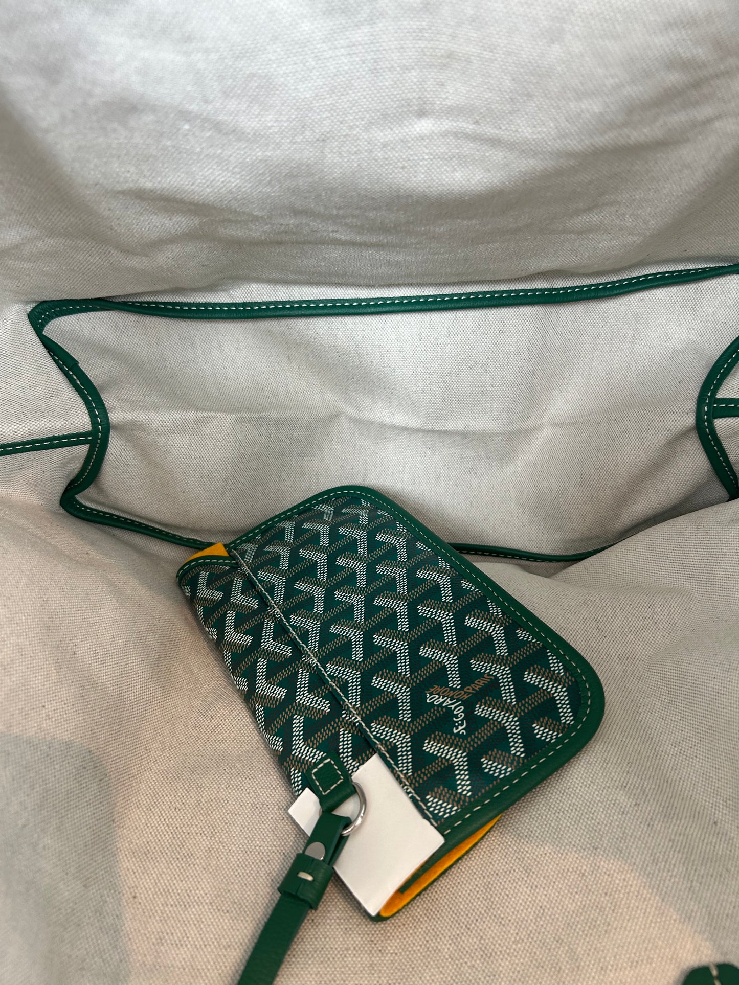 Goyard Green St. Louis Tote Bag