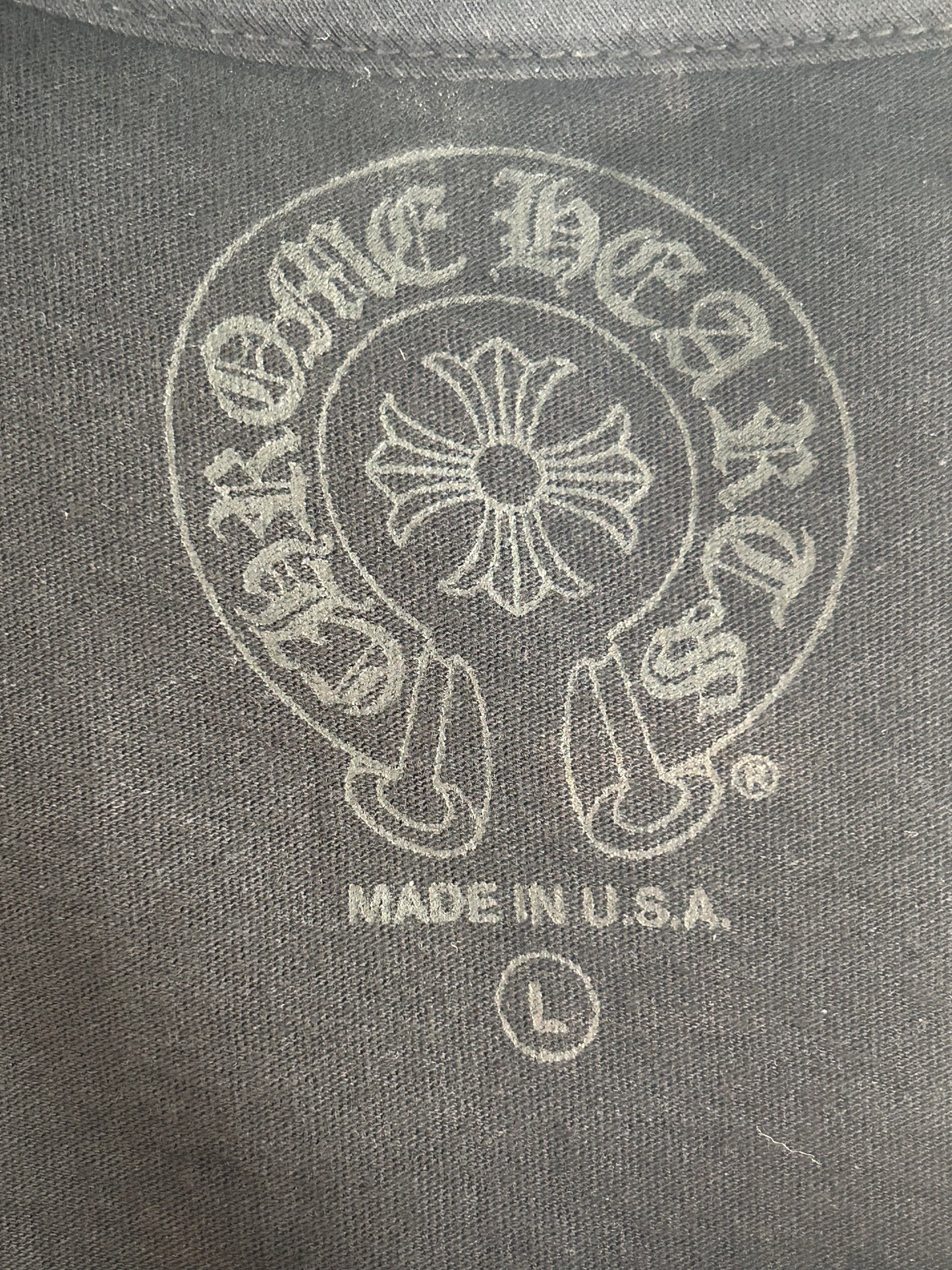 Chrome Hearts Black & Pink Neck Logo Longsleeve T-Shirt