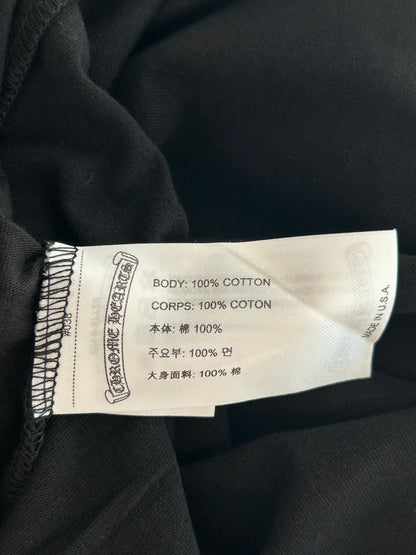 Chrome Hearts Black & Pink Neck Logo Longsleeve T-Shirt