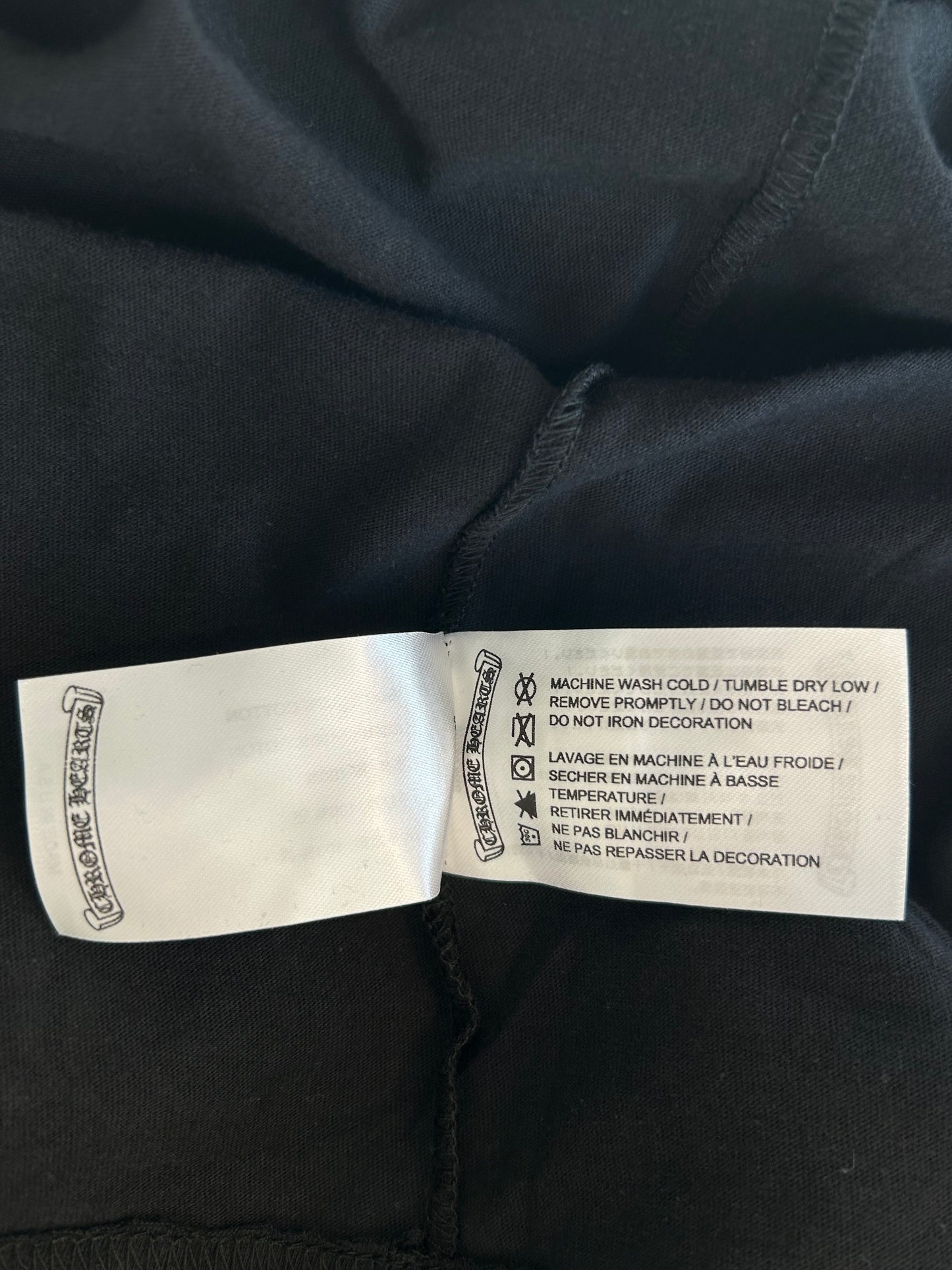 Chrome Hearts Black & Pink Neck Logo Longsleeve T-Shirt