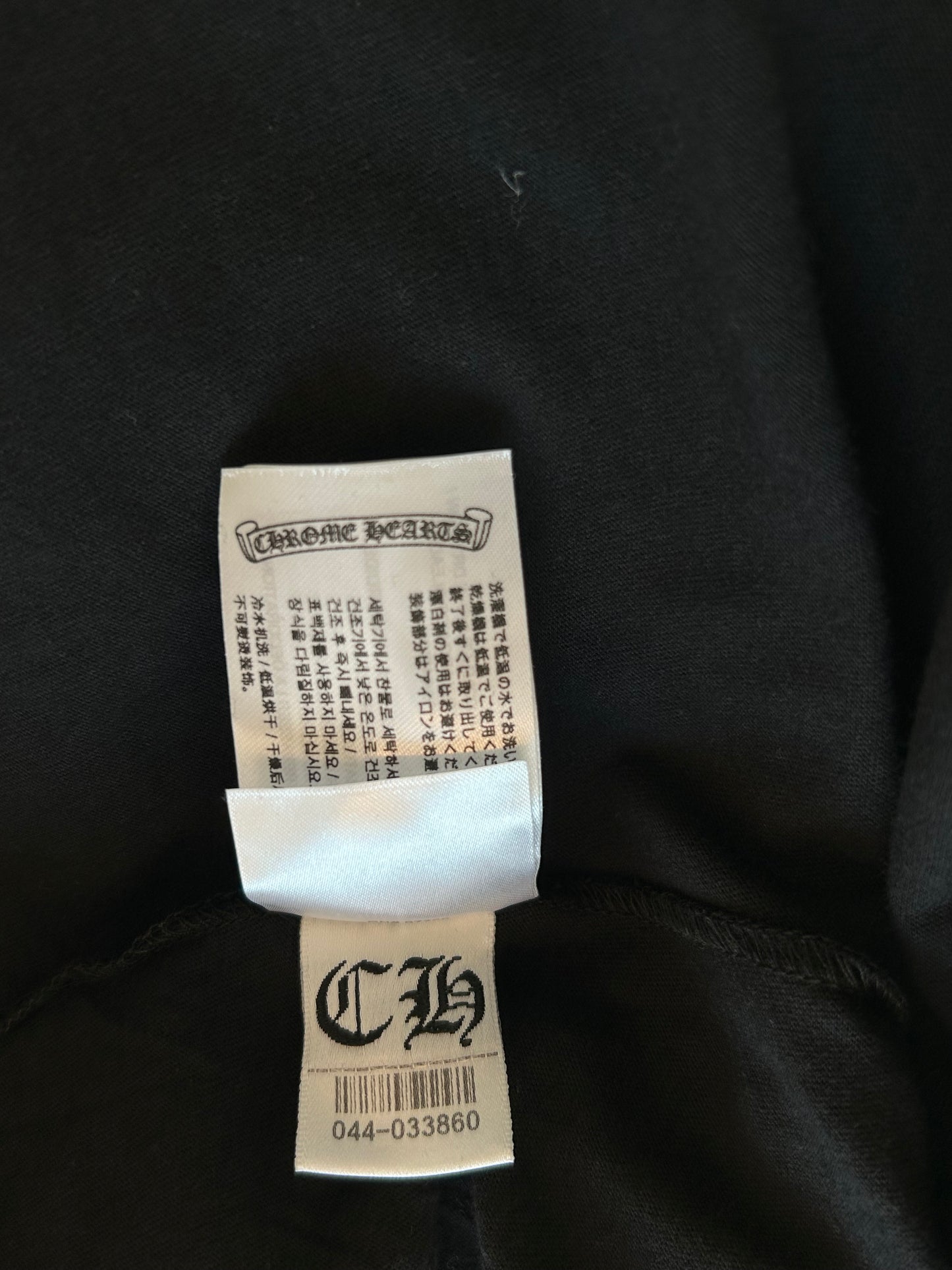 Chrome Hearts Black & Pink Neck Logo Longsleeve T-Shirt