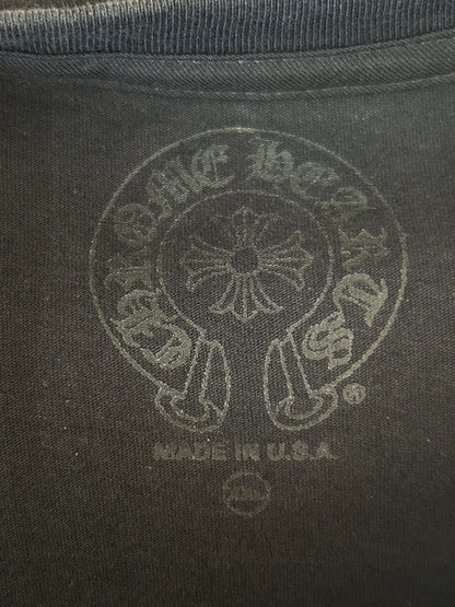 Chrome Hearts Black & Pink Neck Logo Longsleeve T-Shirt