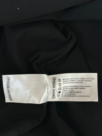 Chrome Hearts Black & Pink Neck Logo Longsleeve T-Shirt