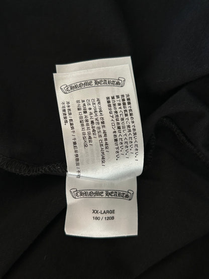 Chrome Hearts Black & Pink Neck Logo Longsleeve T-Shirt