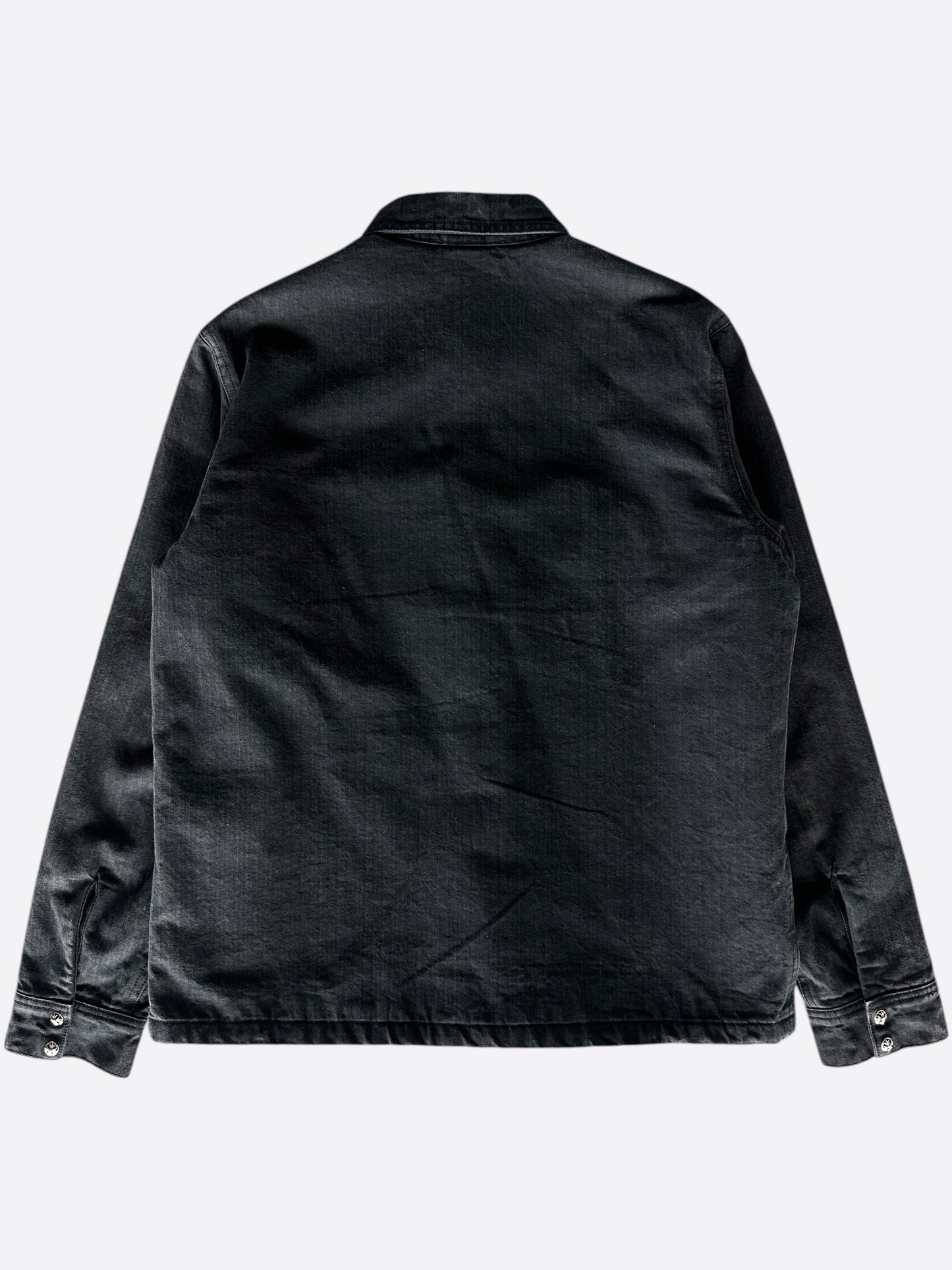 Chrome Hearts Black Herringbone Quilted Jacket