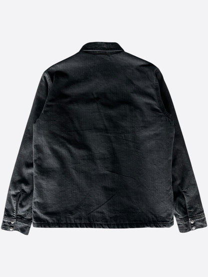 Chrome Hearts Black Herringbone Quilted Jacket