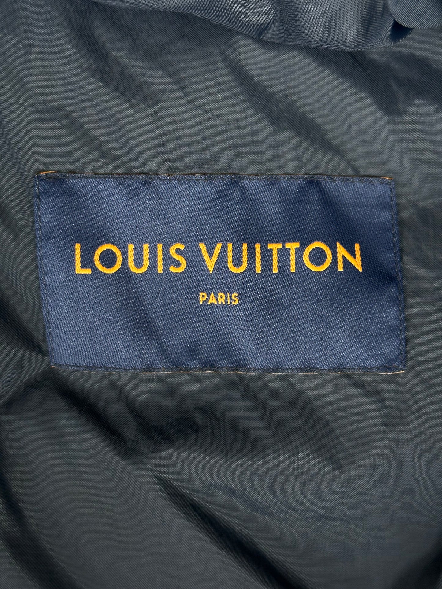 Louis Vuitton Navy Monogram Padded Jacket