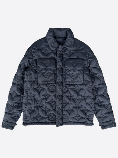 Louis Vuitton Navy Monogram Padded Jacket