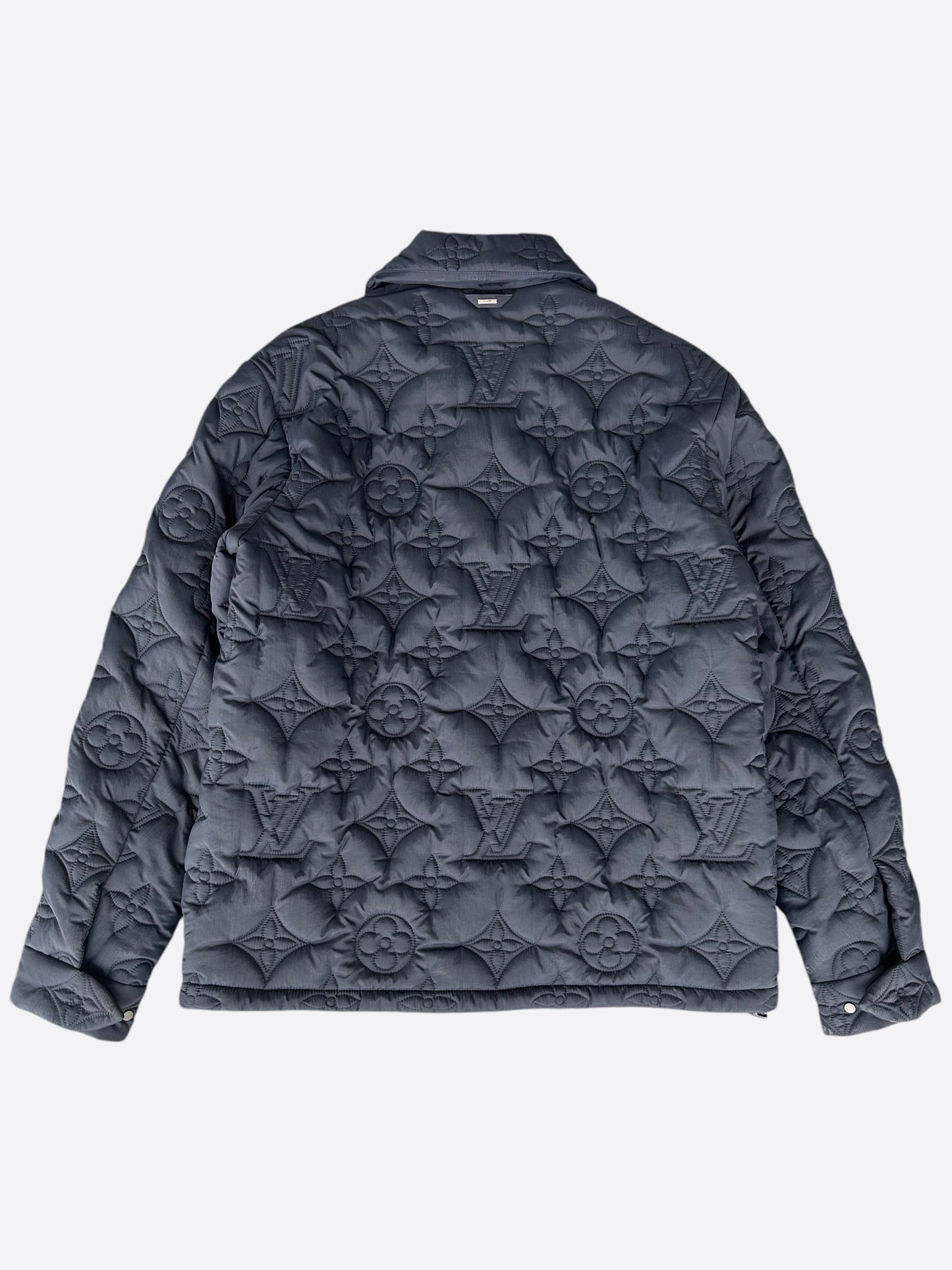 Louis Vuitton Navy Monogram Padded Jacket