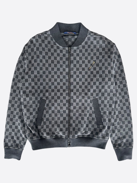 Louis Vuitton Black Damier Bomber Jacket