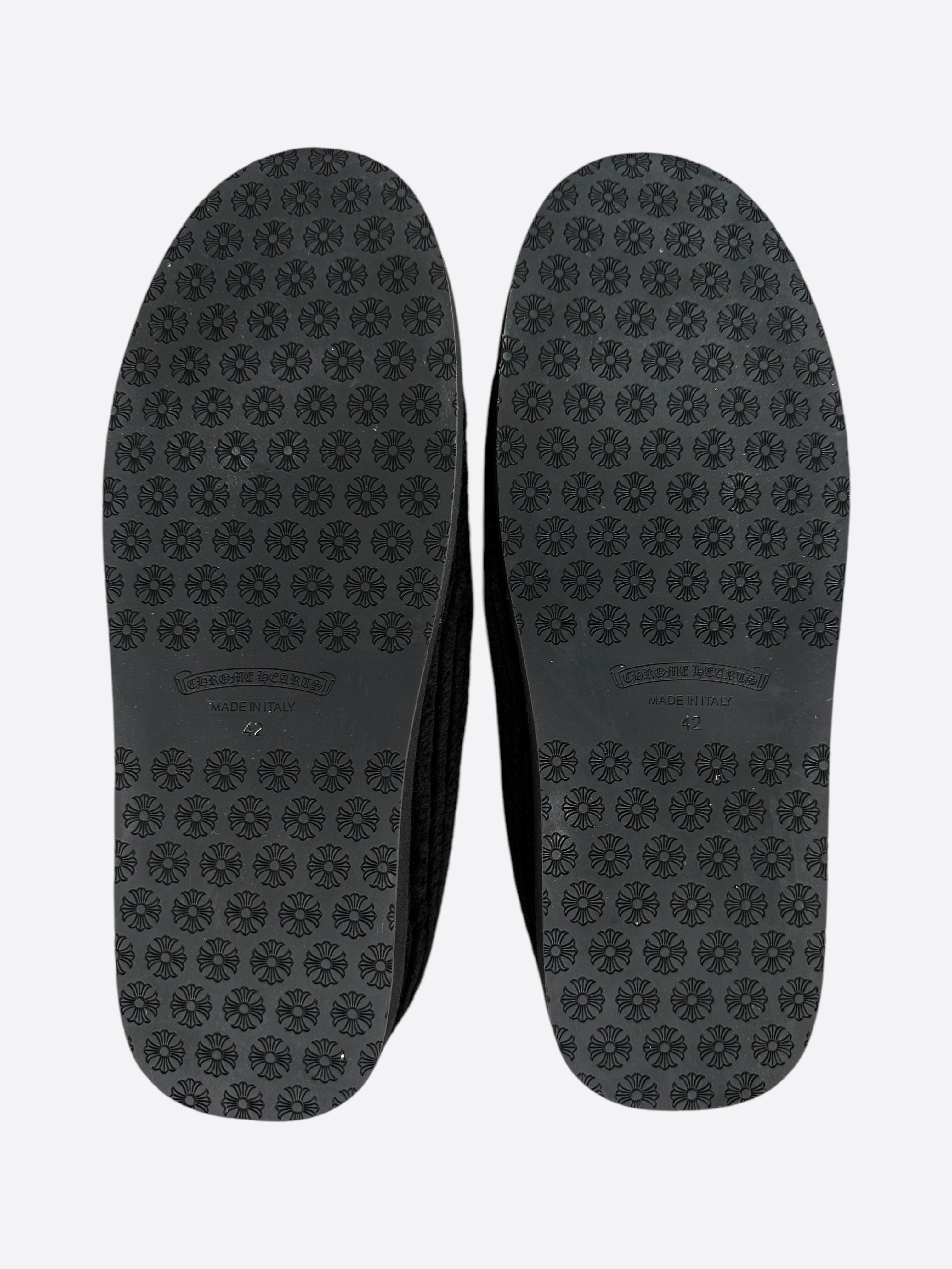 ★クロムハーツ★Heavy Cord Dagger House Slippers Black Chrome Hearts Black Corduroy Dagger Slippers – Savonches