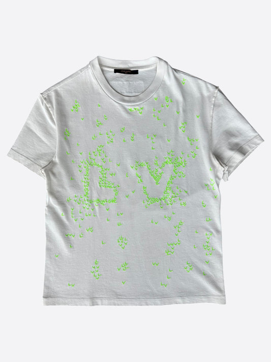 Louis Vuitton White & Green LV Spread T-Shirt