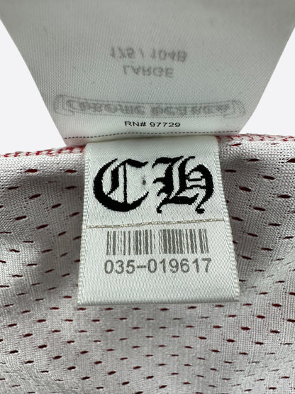 Chrome Hearts Matty Boy Red & White Team Form Reversible Mesh Jersey