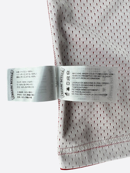 Chrome Hearts Matty Boy Red & White Team Form Reversible Mesh Jersey