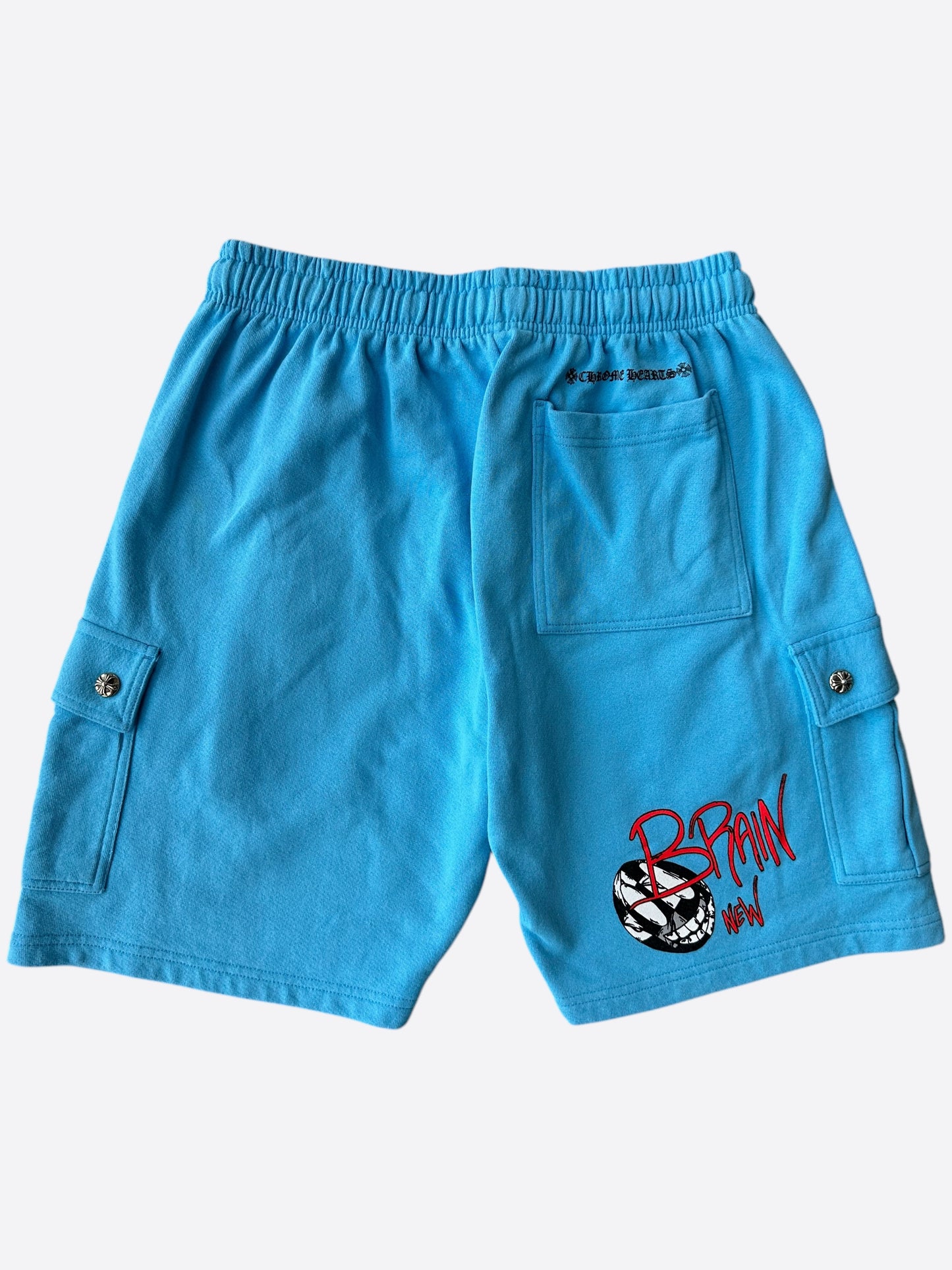 Chrome Hearts Matty Boy Blue Brand New Cargo Sweatshorts