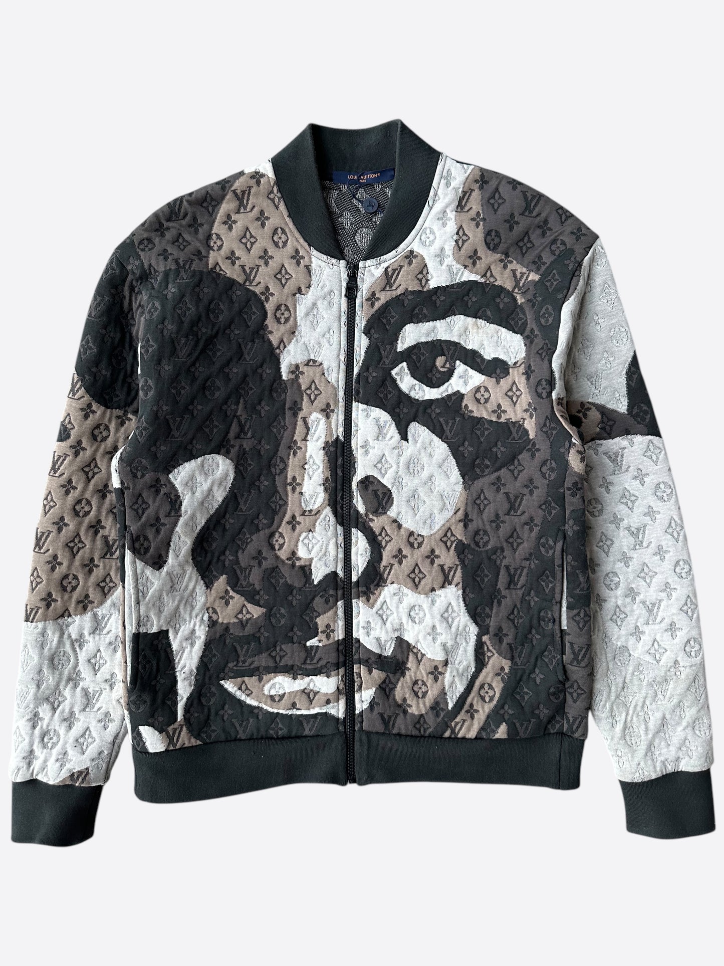 Louis Vuitton KidSuper Grey Face Monogram Bomber Jacket