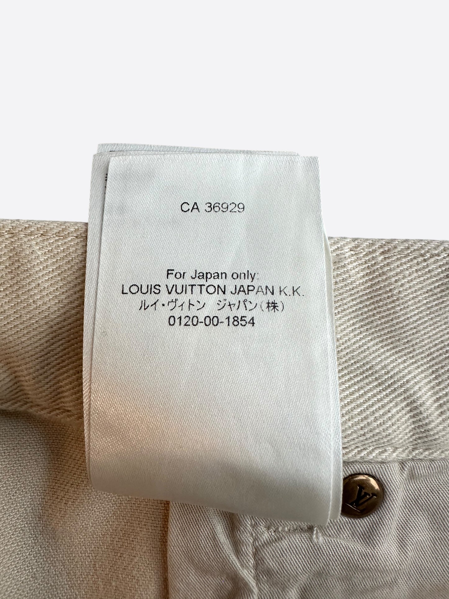 Louis Vuitton Beige Monogram Carpenter Pants