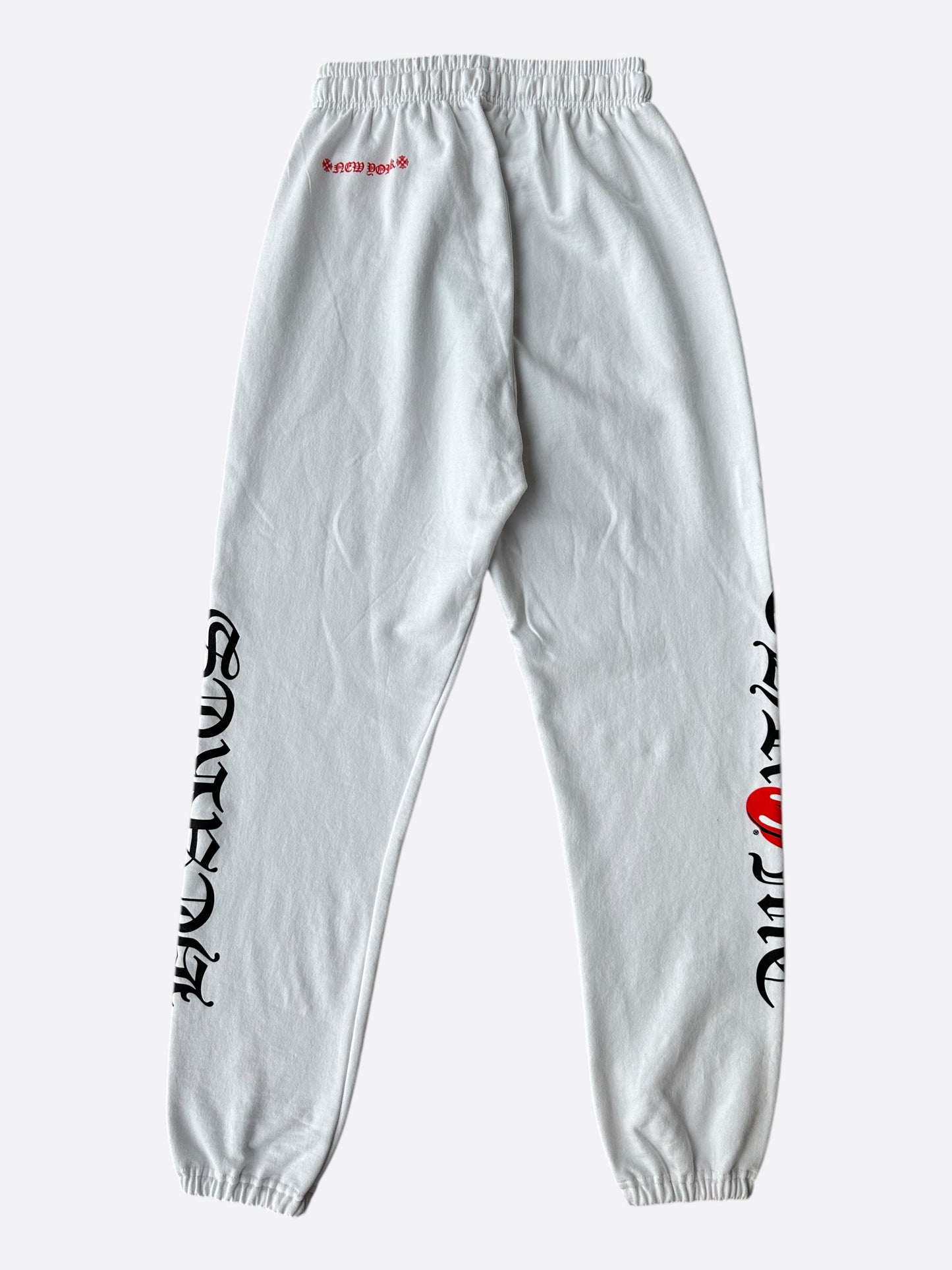 Chrome Hearts White Rolling Stones Logo Sweatpants