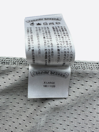 Chrome Hearts Grey & White Logo Reversible Mesh Jersey