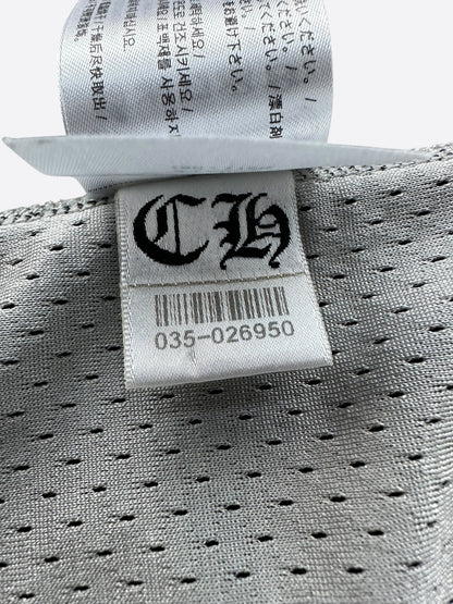 Chrome Hearts Grey & White Logo Reversible Mesh Jersey