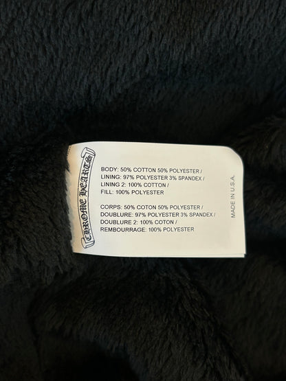 Chrome Hearts Brown & White Plaid Sherpa Jacket