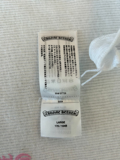 Chrome Hearts White & Pink T-Bar Logo Tank Top