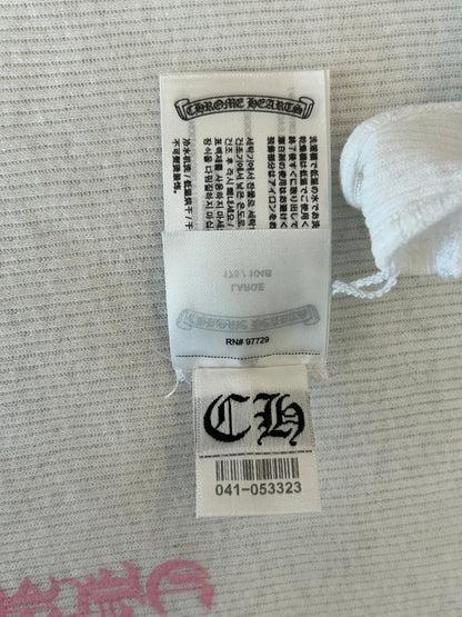 Chrome Hearts White & Pink T-Bar Logo Tank Top