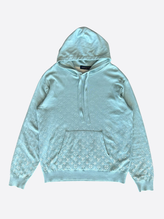 Louis Vuitton Blue & White Gradient Monogram Hoodie