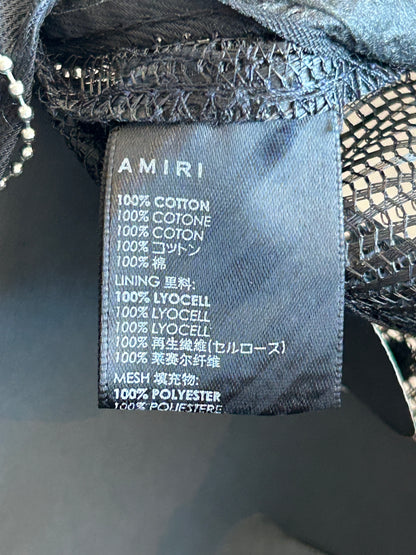 Amiri Black & Blue Logo Trucker Hat