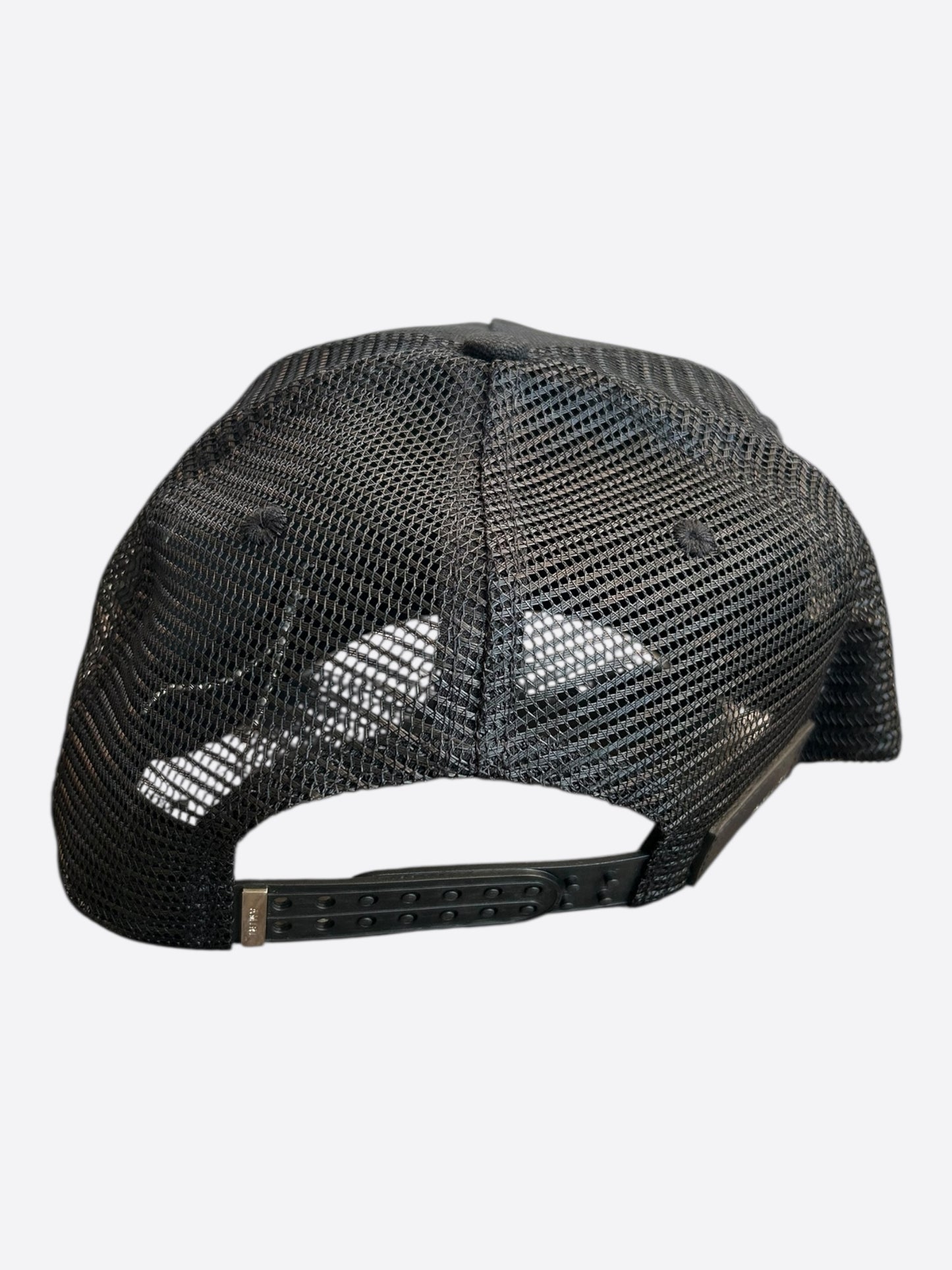 Amiri Black & Blue Logo Trucker Hat