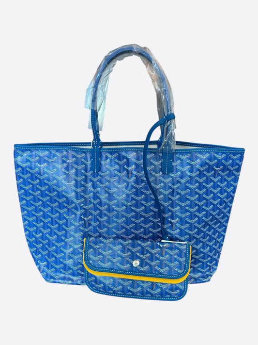 Goyard Blue St. Louis Tote Bag