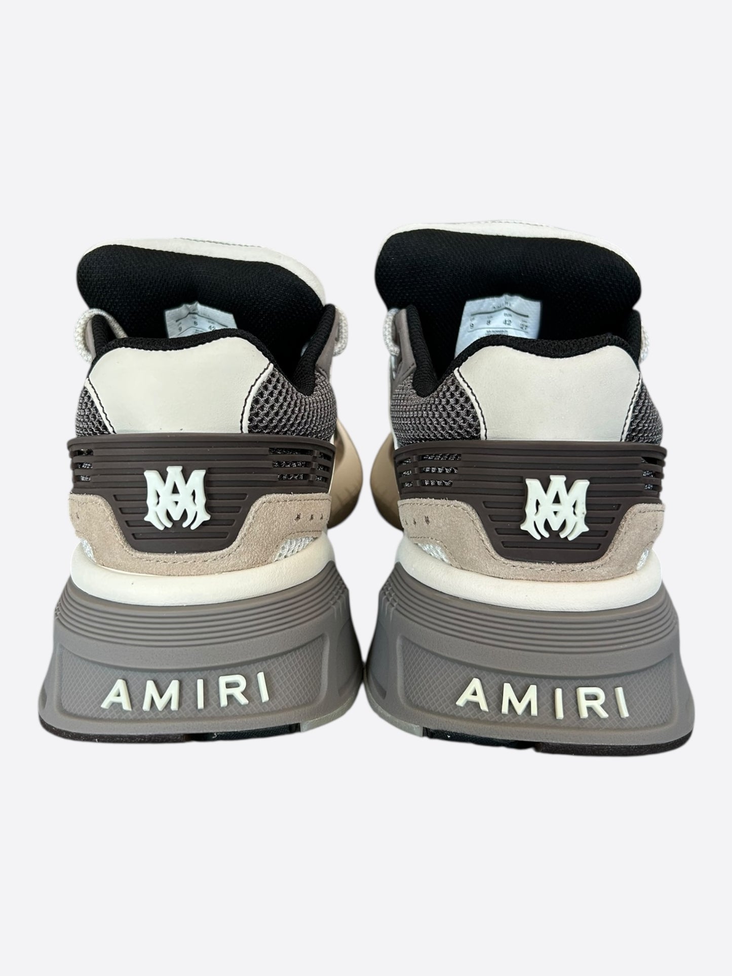 Amiri White & Brown MA Logo Runners