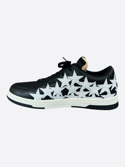 Amiri Black & White Stars Low Top Sneakers