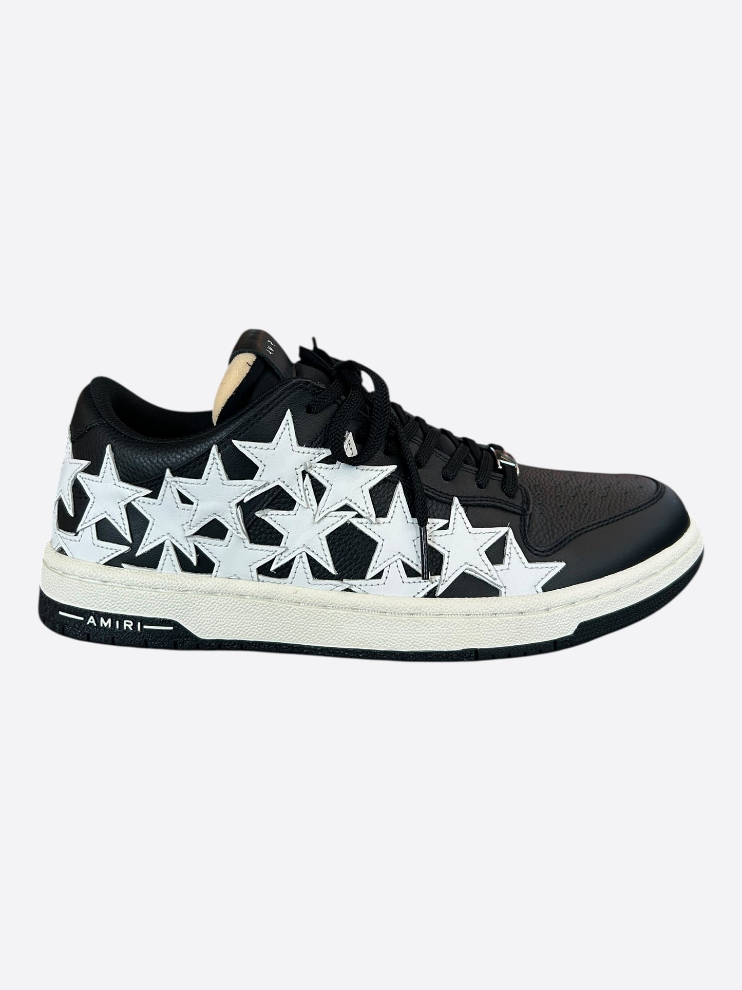 Amiri Black & White Stars Low Top Sneakers