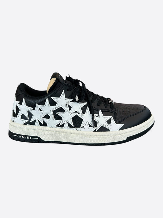 Amiri Black & White Stars Low Top Sneakers