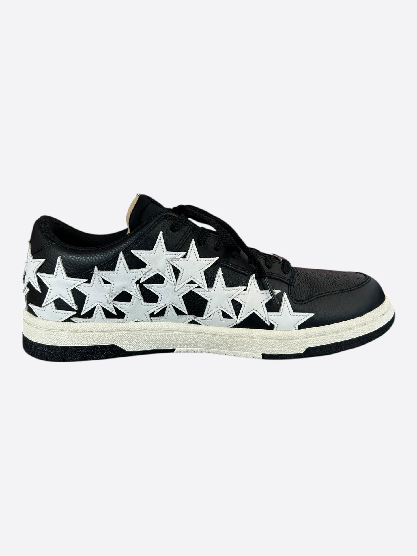Amiri Black & White Stars Low Top Sneakers