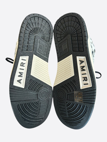 Amiri Black & White Stars Low Top Sneakers