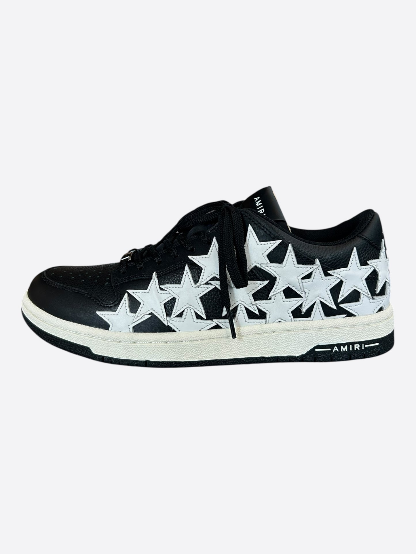 Amiri Black & White Stars Low Top Sneakers