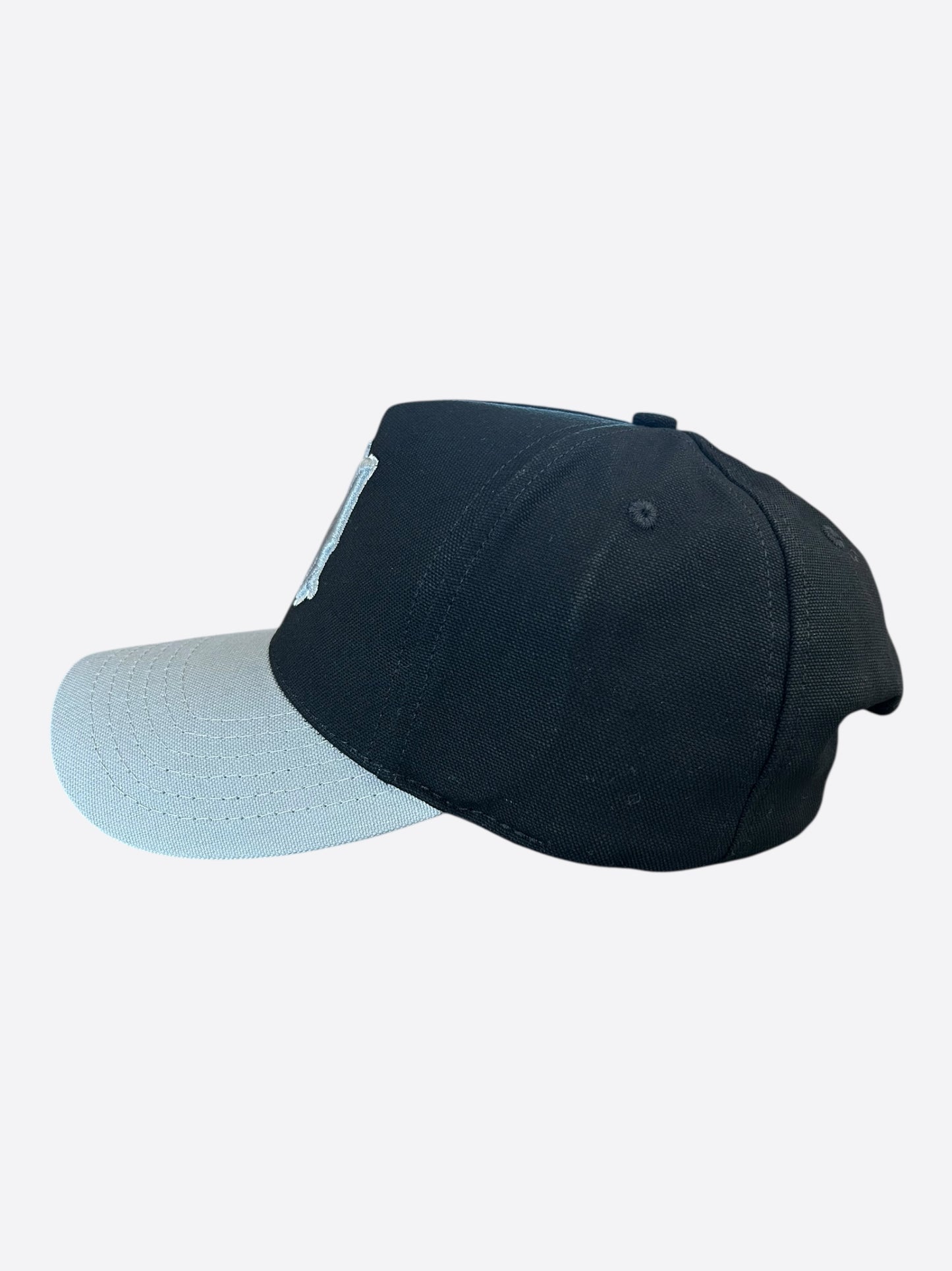 Amiri Black & Grey MA Logo Trucker Hat