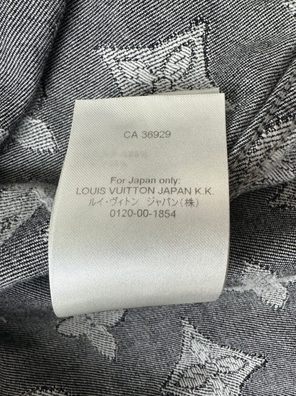 Louis Vuitton Washed Black & White Monogram Button Up Shirt