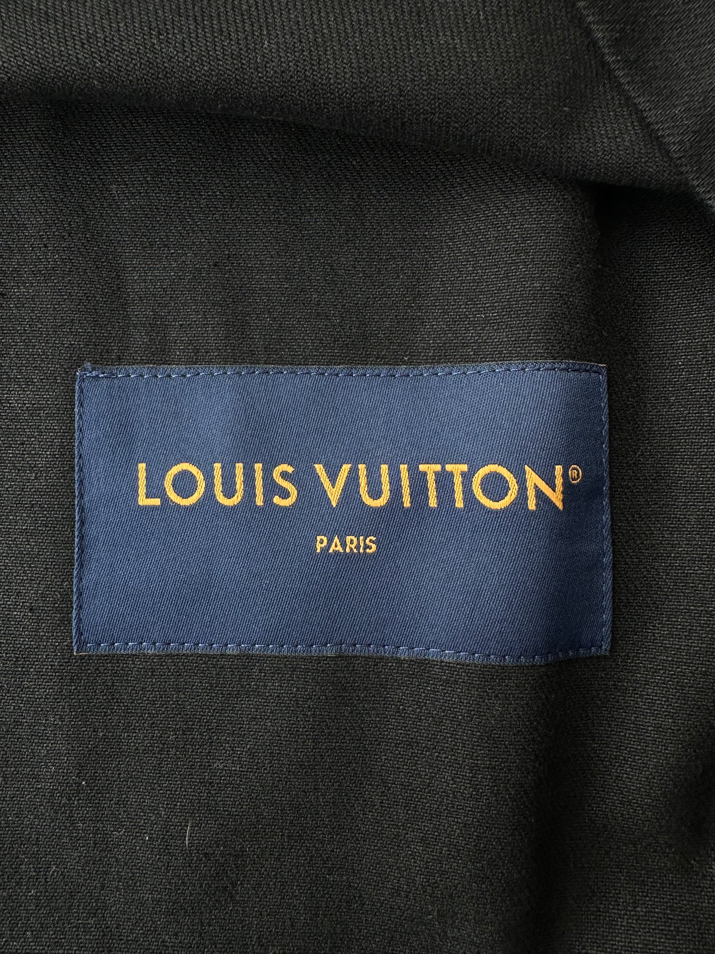 Louis Vuitton Black & Multicolor Graphic Work Jacket